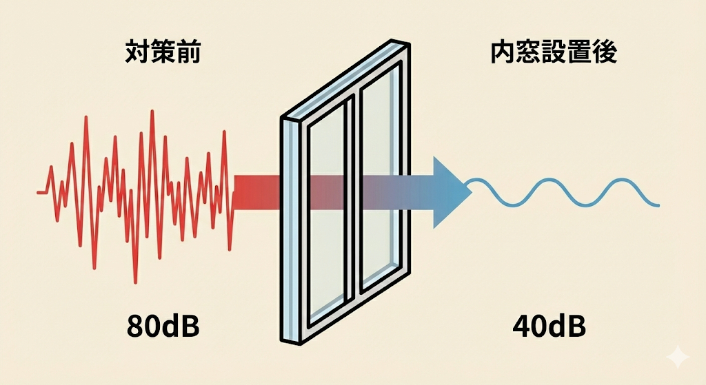【睡眠の質】ぐっすり眠れていますか？その不調、実は窓からの「騒音」が原因かもしれません・・・・ サカウチのブログ 写真3