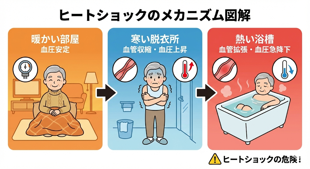 【冬の入浴】なぜ浴室が「家の中で一番危険」と言われるのか？命を守るための寒さ対策 サカウチのブログ 写真1