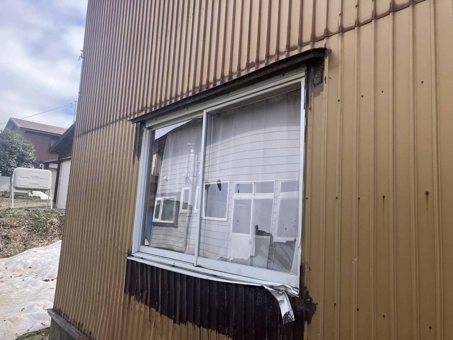 大渕トーヨー住器の雪による被害💦の施工後の写真1