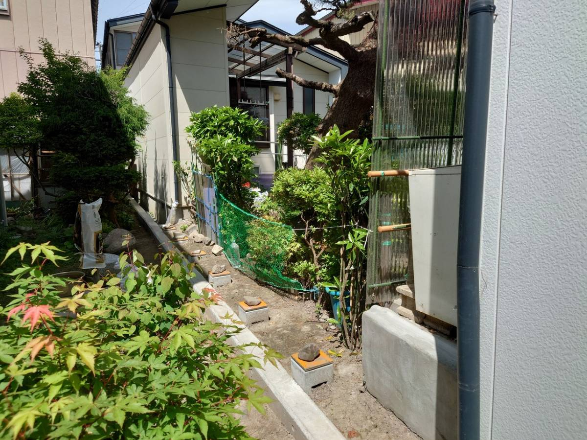 北豊トーヨー住器のY様邸　ハイスクリーンフェンスC型設置工事の施工前の写真1