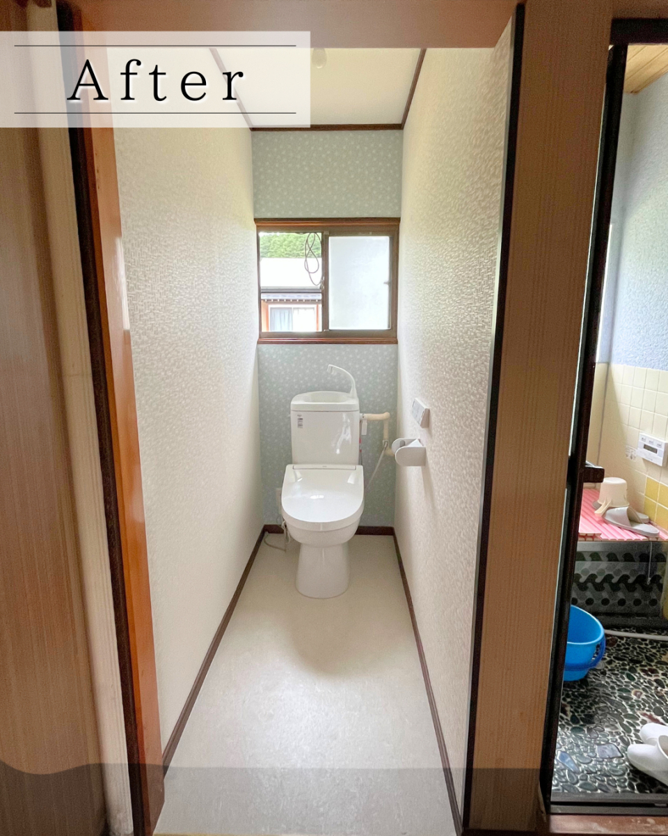 北豊トーヨー住器のU様邸に【簡易水洗便器 トイレーナR】を設置しました！の施工後の写真2