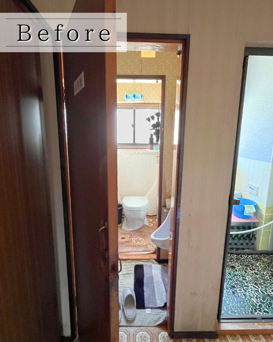 北豊トーヨー住器のU様邸に【簡易水洗便器 トイレーナR】を設置しました！の施工前の写真2