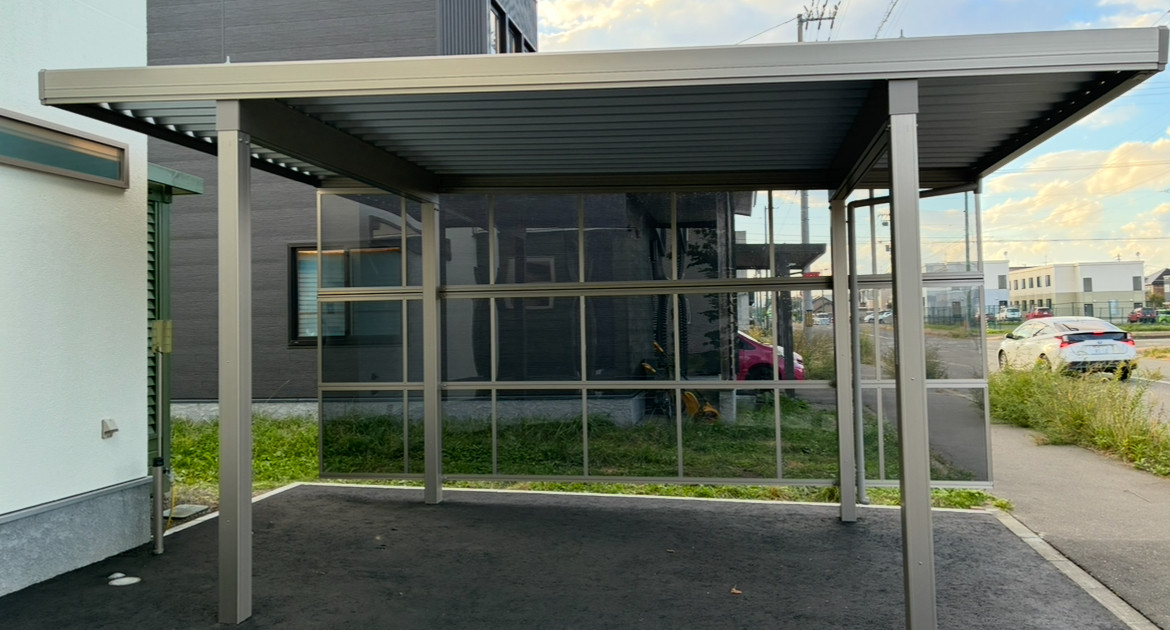 井口ガラスサッシ工業の外構、塗装工事の施工後の写真1