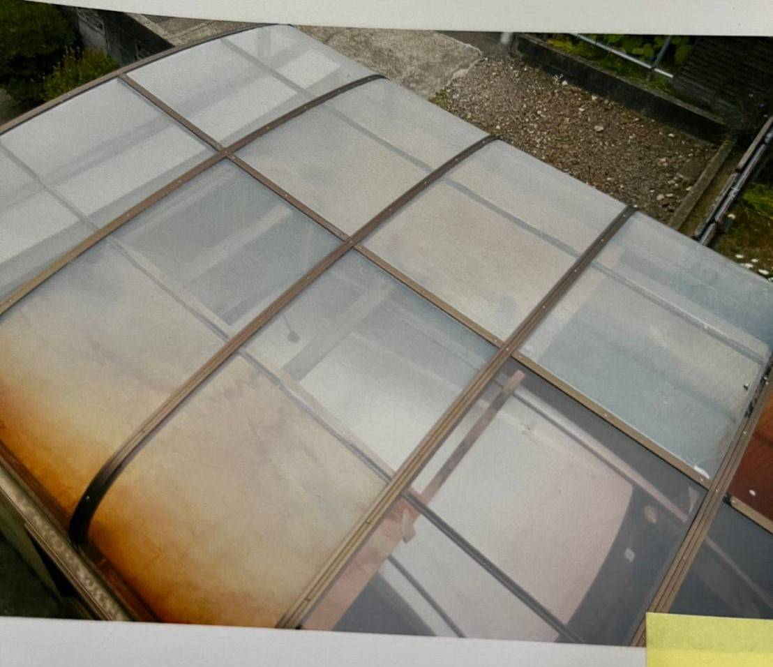 AKBT 土崎港店のカーポート　屋根パネル交換の施工前の写真3