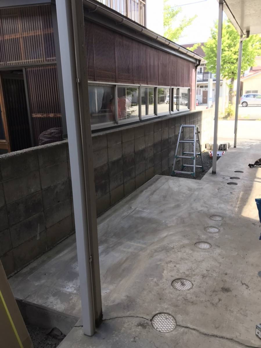 AKBT 土崎港店のヨド物置設置❢❢の施工前の写真3