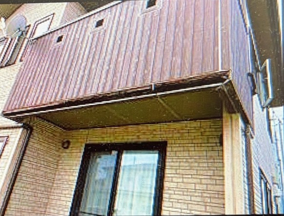 AKBT 土崎港店のベランダ修理の施工前の写真1