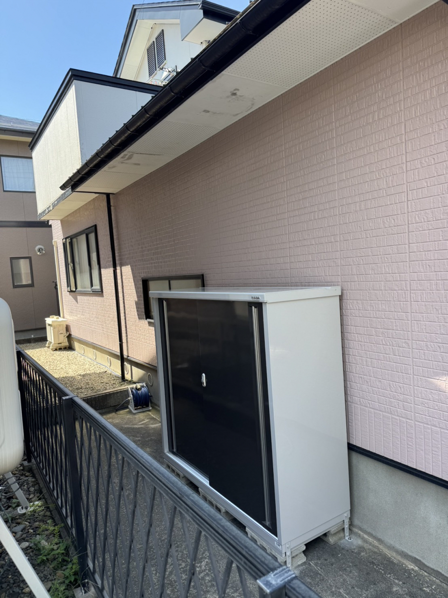 AKBT 土崎港店のイナバ物置の施工後の写真1