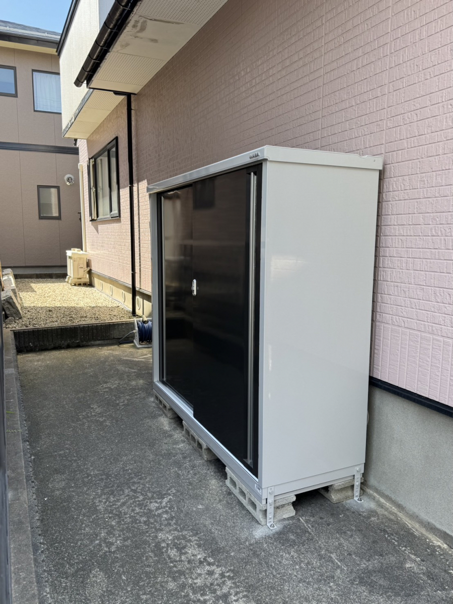 AKBT 土崎港店のイナバ物置の施工後の写真2