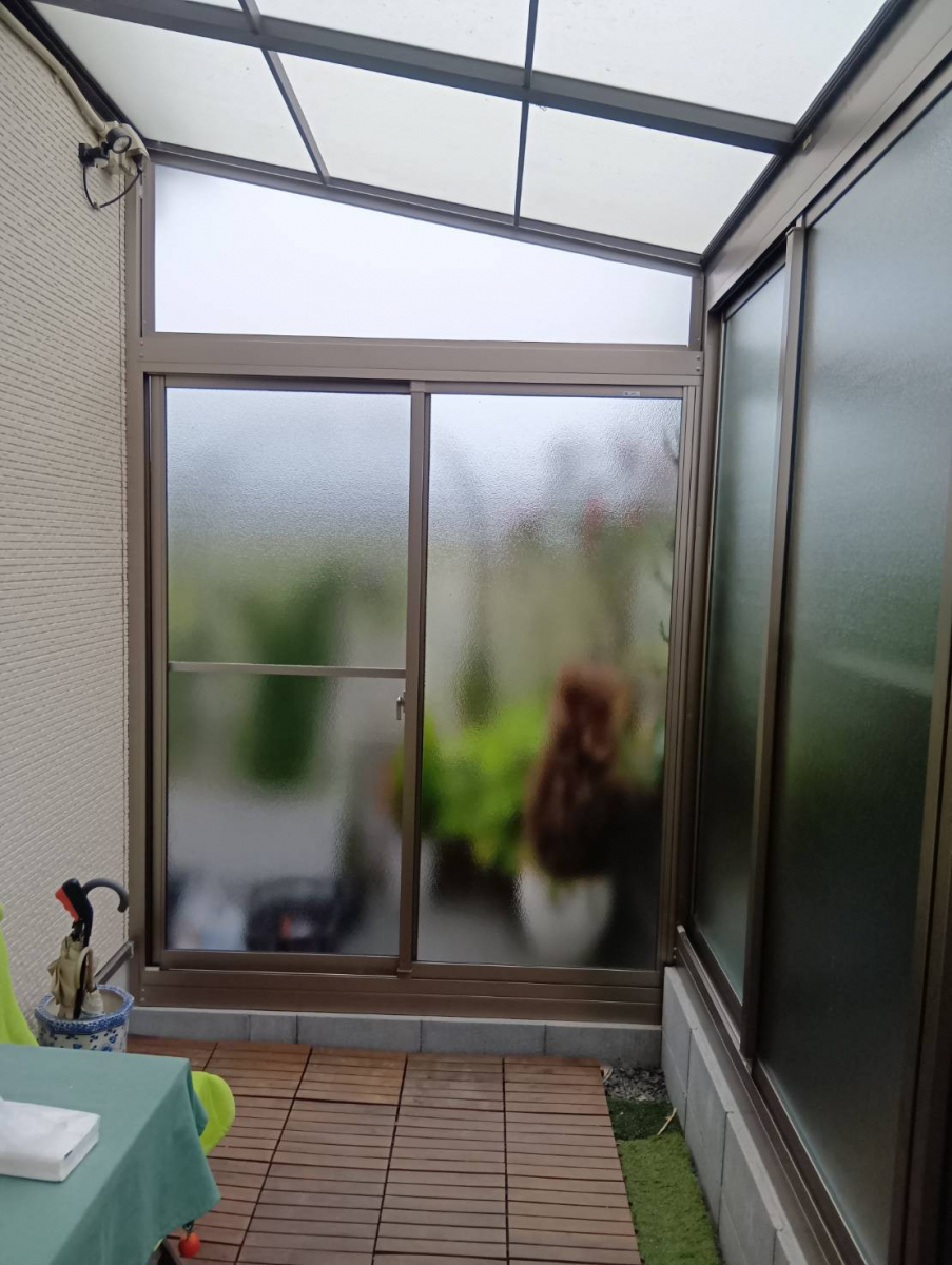 マド工房のテラスを囲いました♪の施工後の写真3
