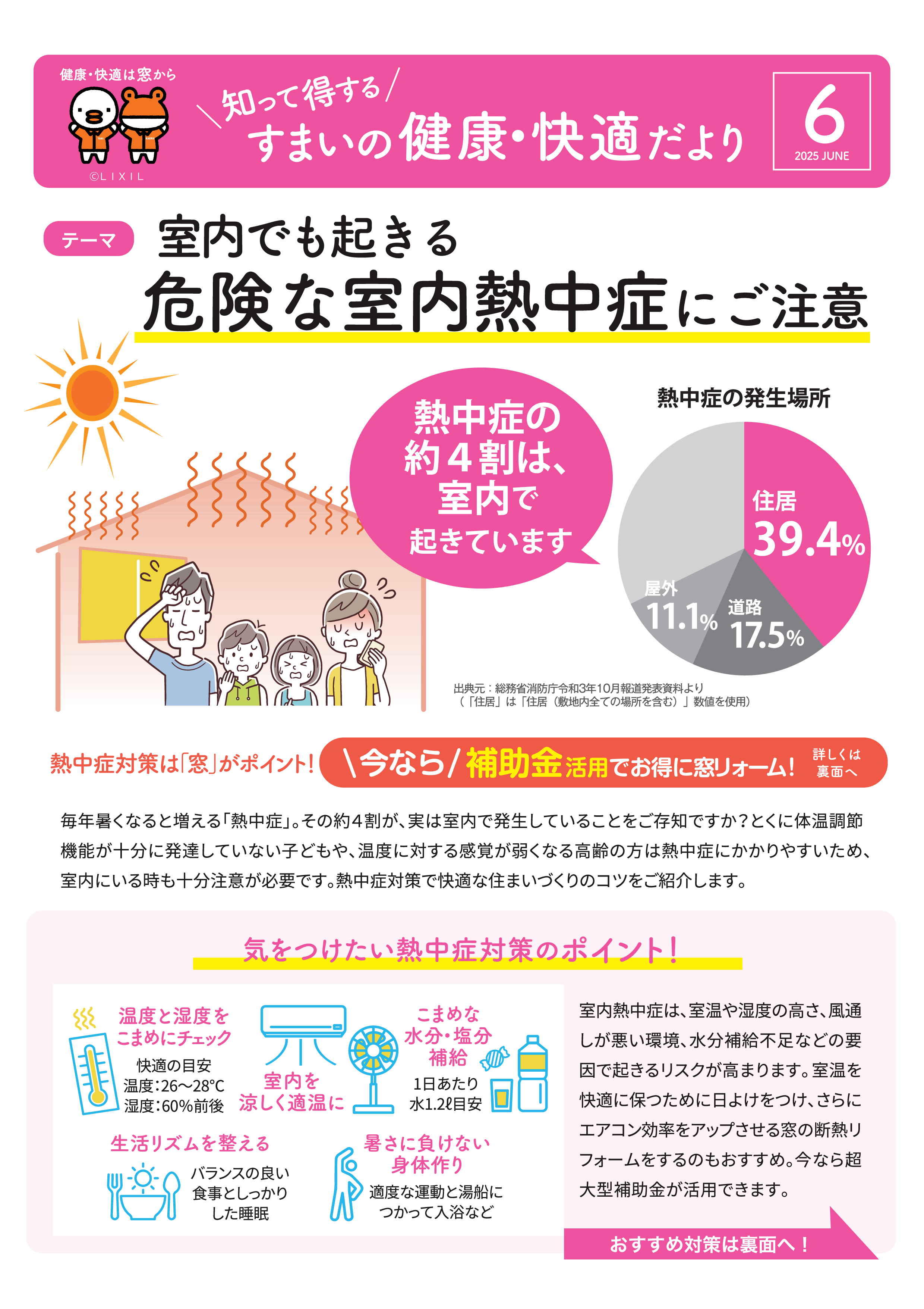 室内でも起きる!? 危険な室内熱中症にご注意! スミック 渋川店のブログ 写真1