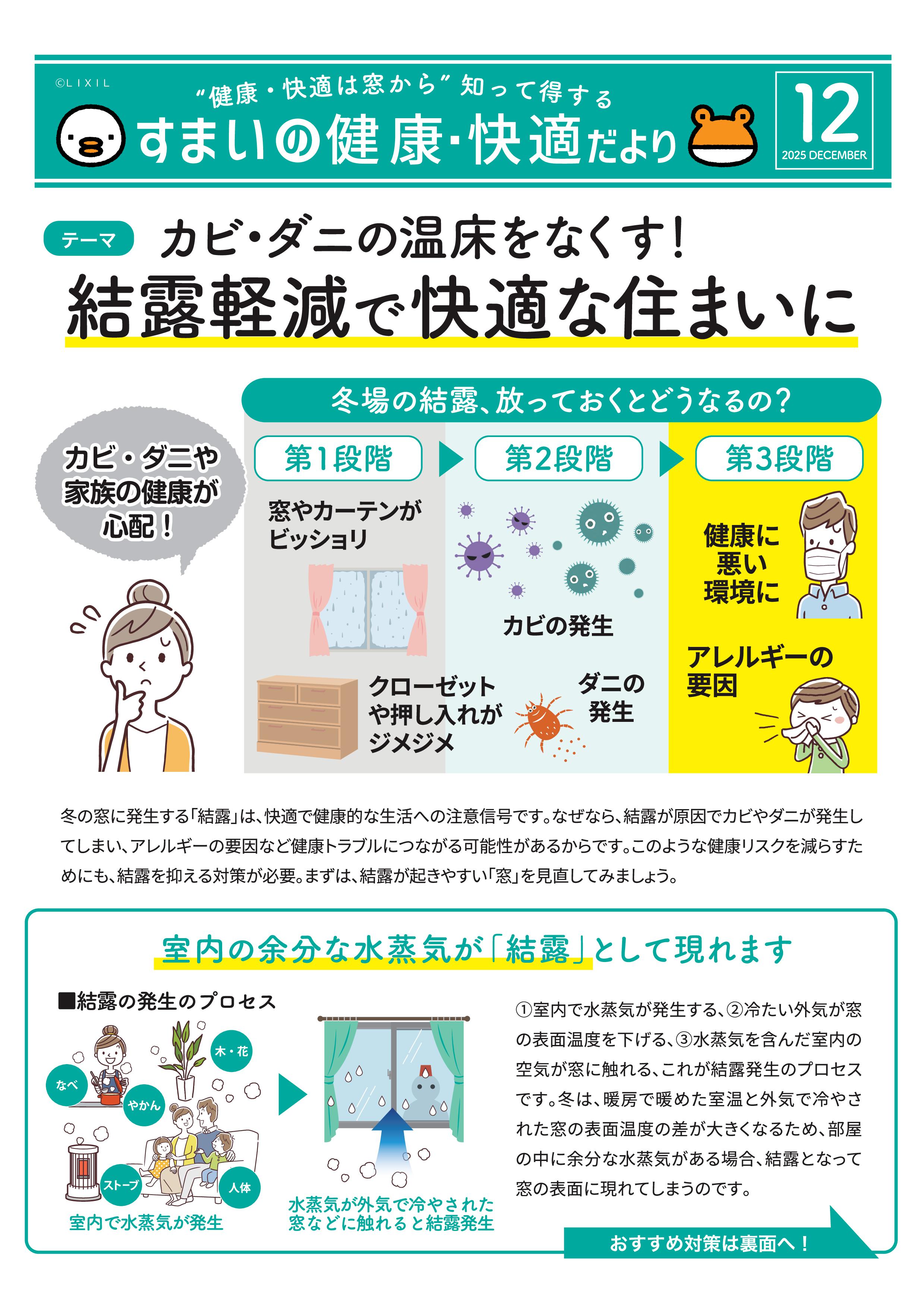 カビ・ダニの温床をなくす! 結露軽減で快適な住まいに スミック 渋川店のブログ 写真1