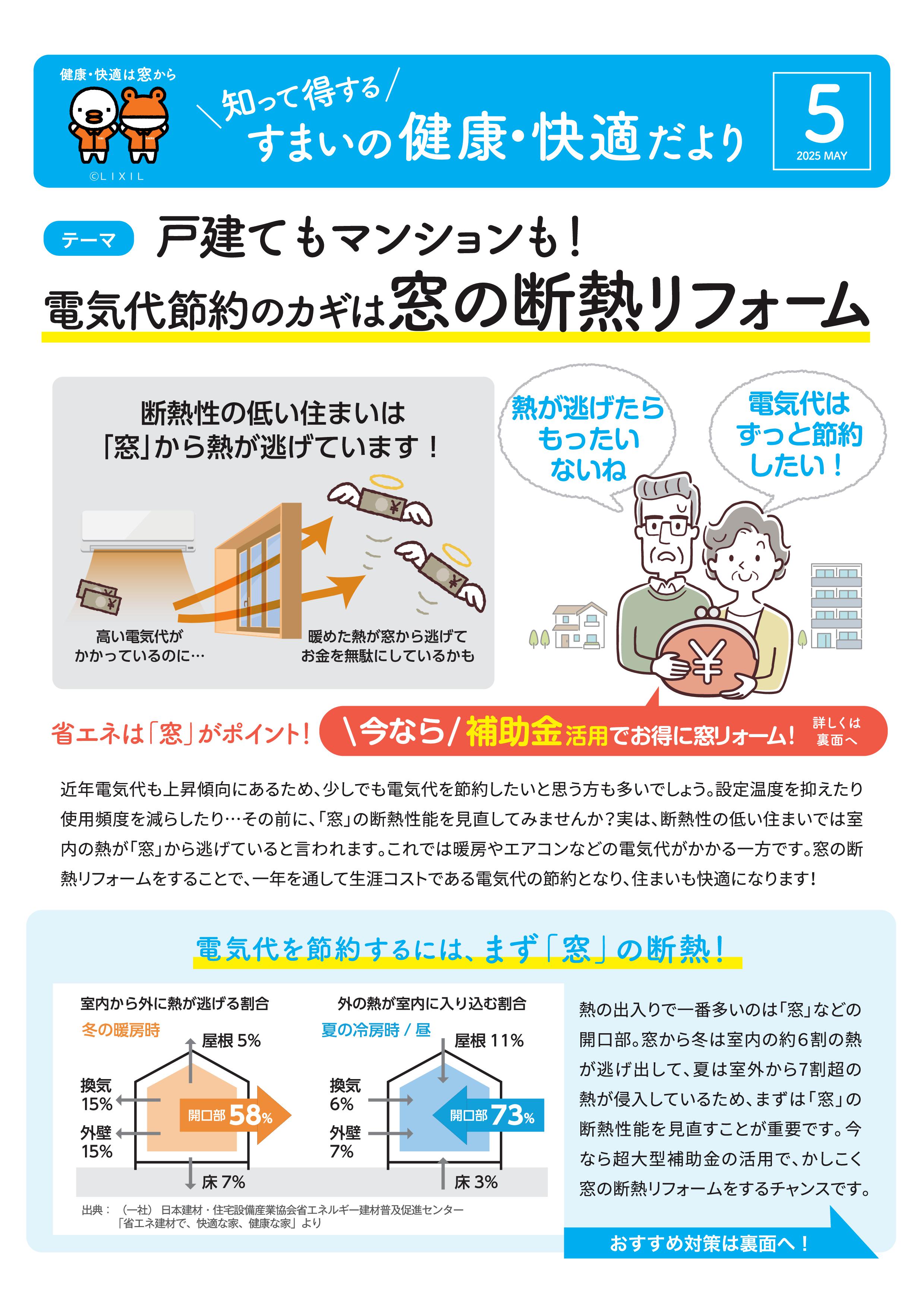 すまいの健康・快適だより 5月号 スミック 渋川店のブログ 写真1