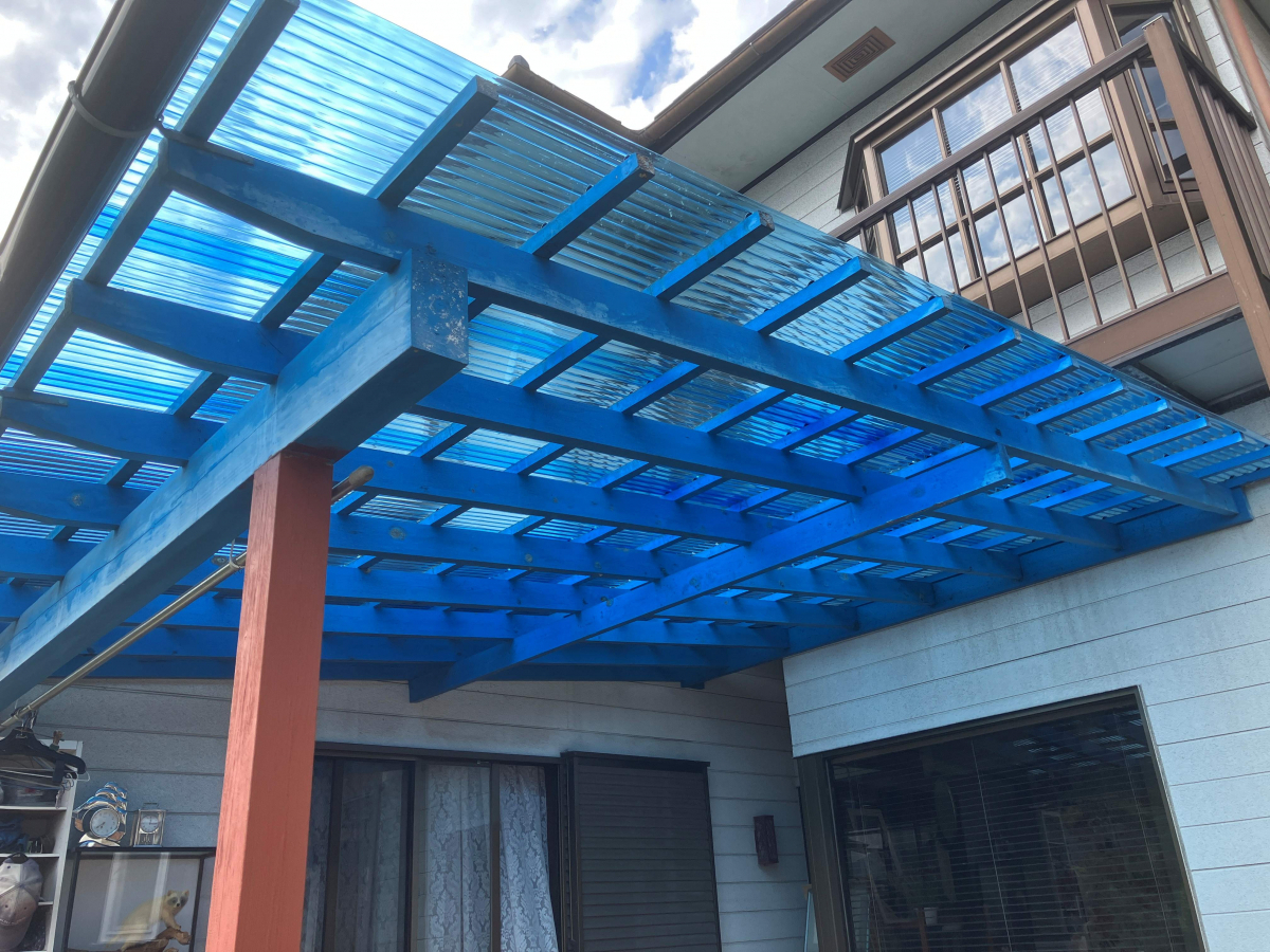 スミック 渋川店の【東吾妻町】テラス屋根の波板交換をさせていただきました!の施工後の写真2