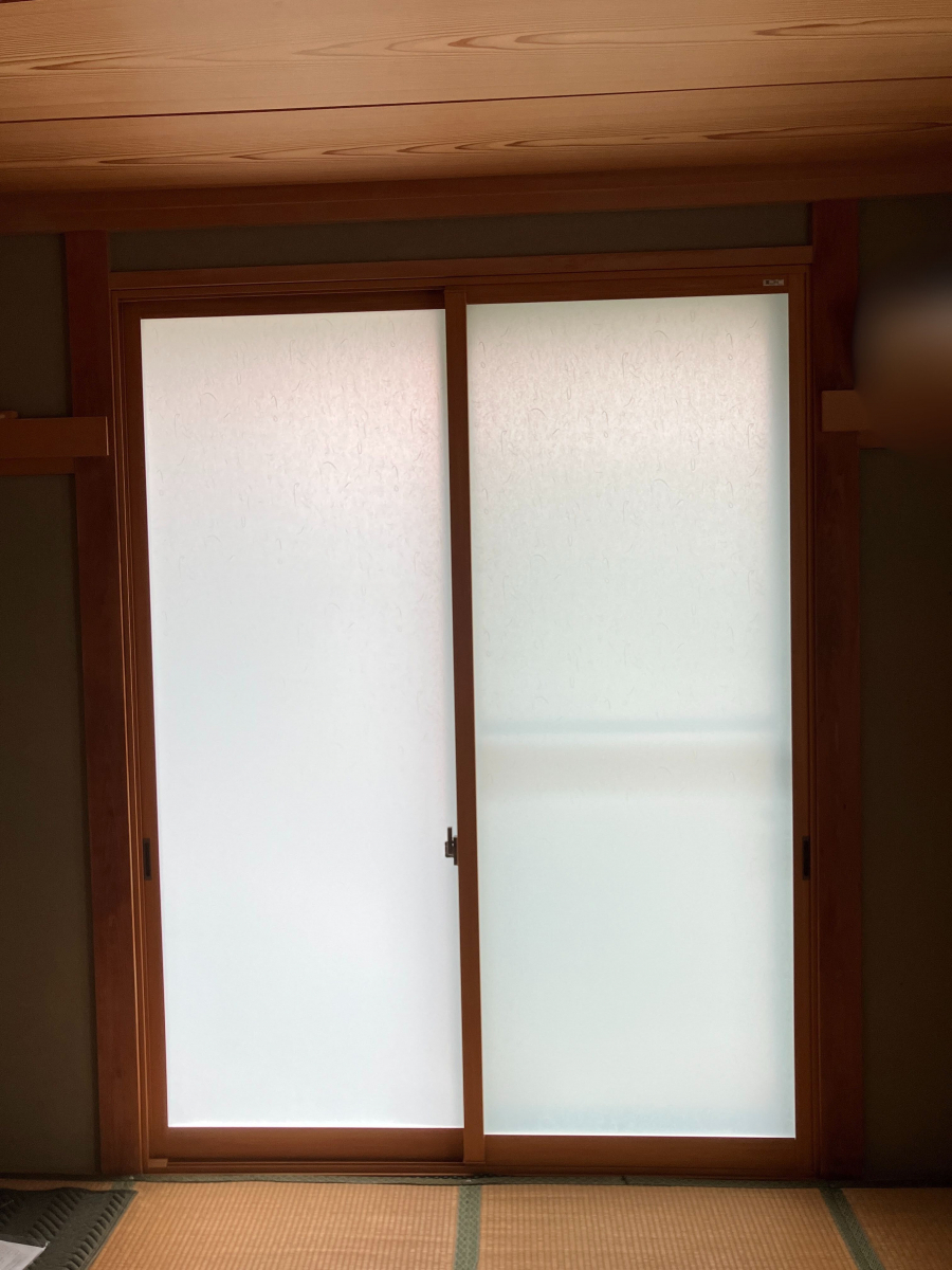 スミック 渋川店の【渋川市】和室にピッタリ！LIXILの内窓「インプラス」の和紙調ガラス【窓リノベ2025補助金】の施工後の写真1