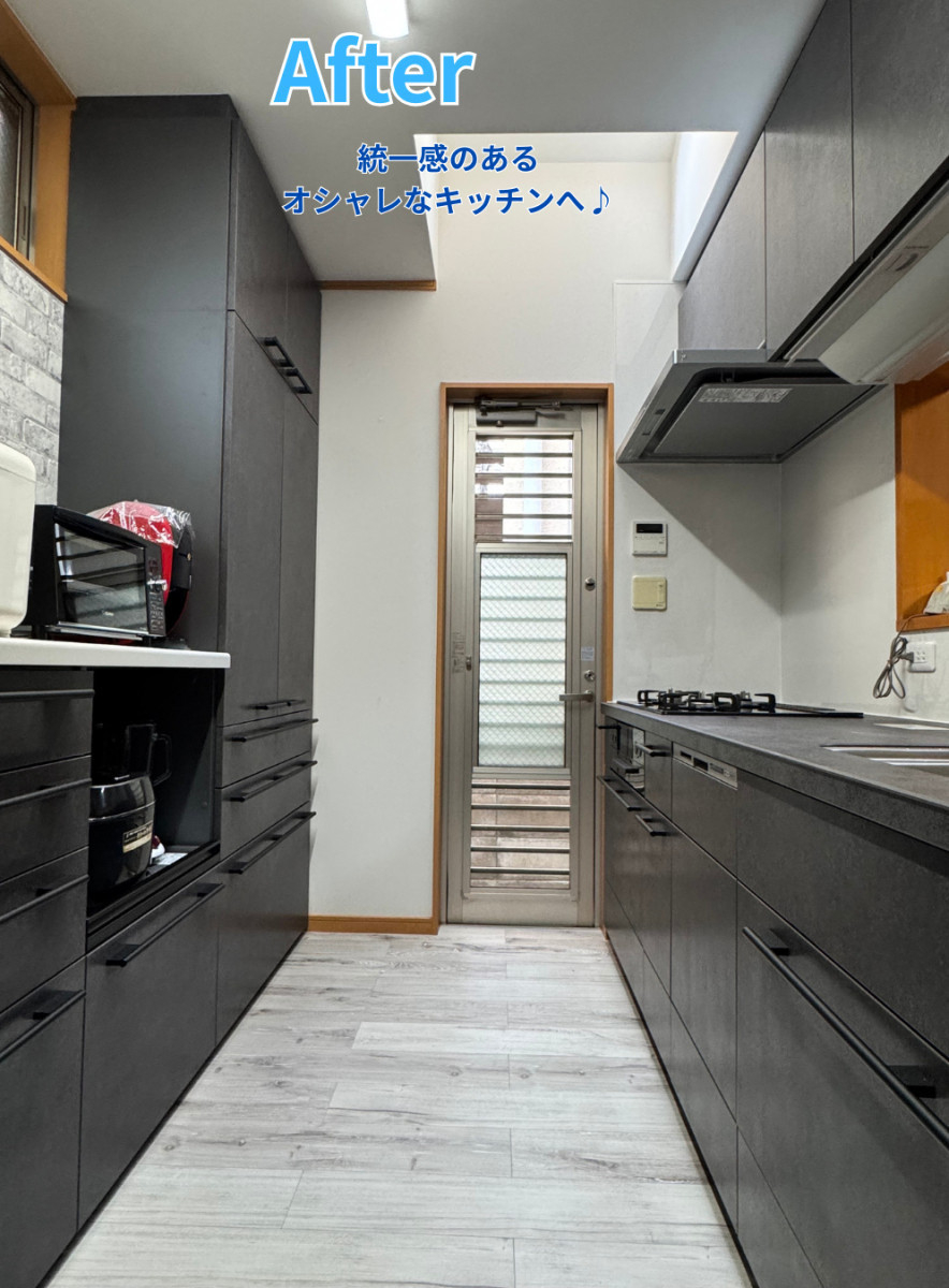エクセルの寝屋川市｜リシェルでオシャレ＋家事ラクなキッチンへ♪の施工後の写真1