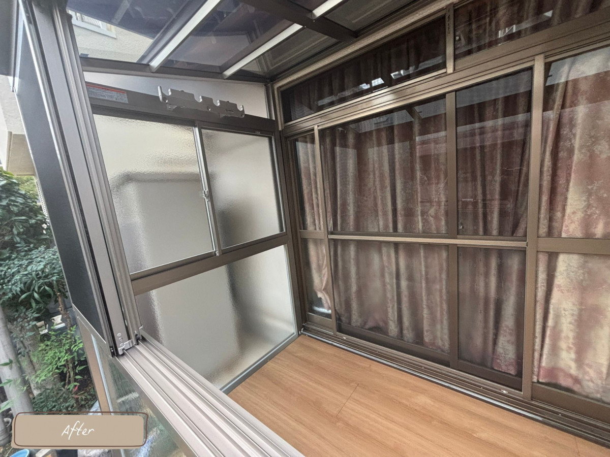 エクセルの伊丹市｜ サニージュで洗濯動線改善！天気を気にしない物干しスペースにの施工後の写真2