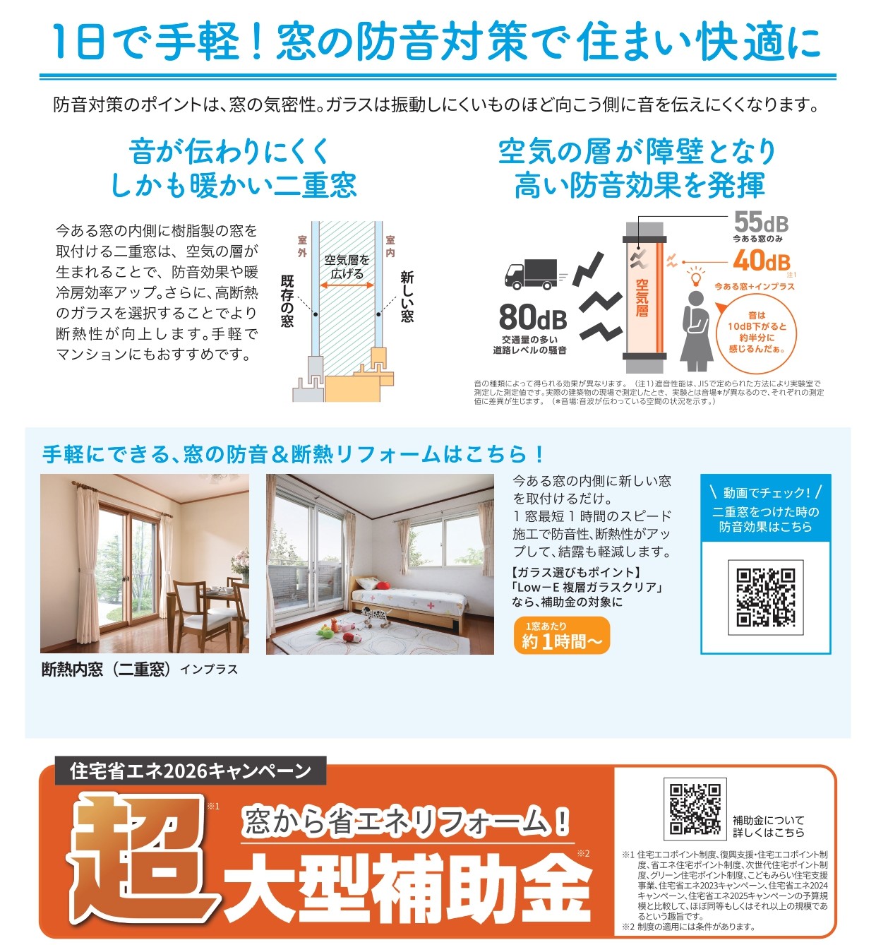 毎日の騒音にサヨナラ！窓の防音で静かな暮らし 河端硝子のブログ 写真2