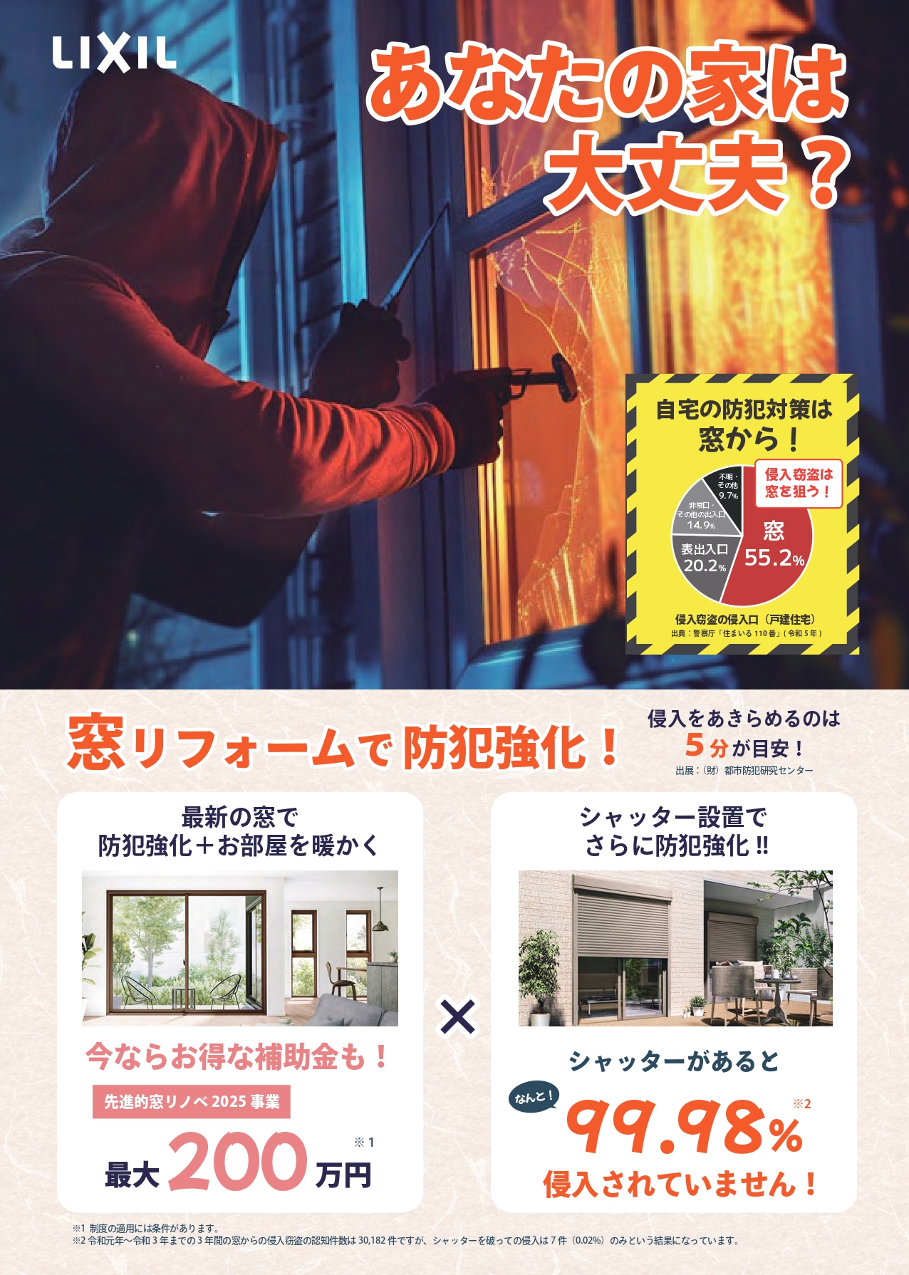 河端硝子の防犯対策で目隠しルーバーを取付けました。の施工事例詳細写真1