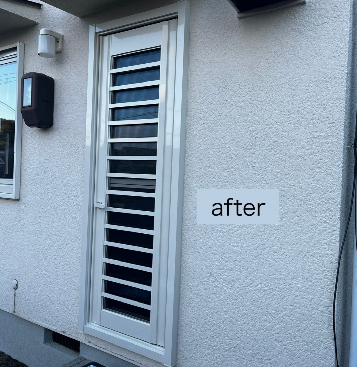 三喜のリシェント勝手口で、擦ってしまった勝手口もバッチリリニューアル✨の施工後の写真1