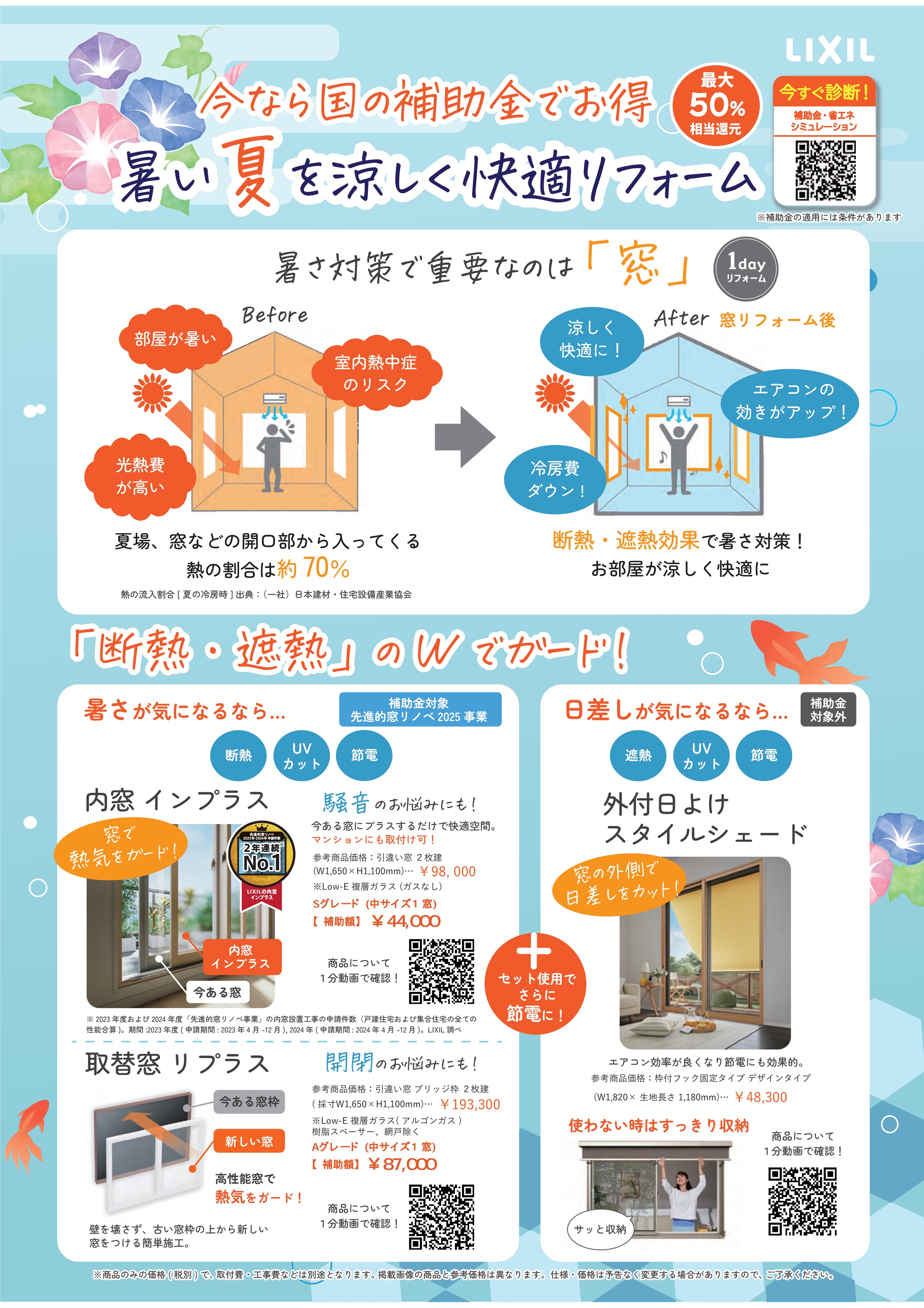 暑い夏を涼しく快適リフォーム!! 小倉トーヨー住器のブログ 写真1