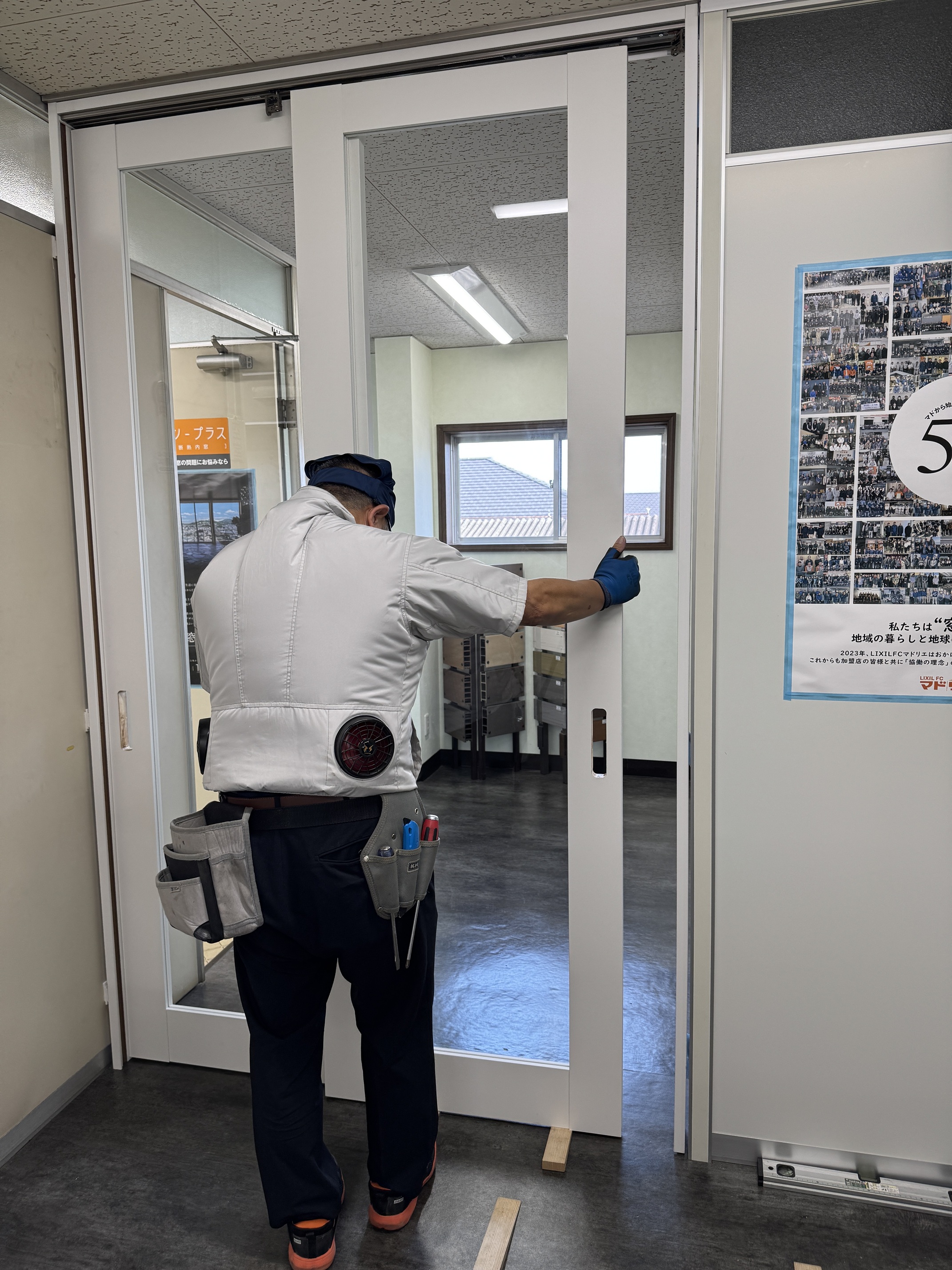 社内に引戸を取付けました！！ 小倉トーヨー住器のブログ 写真4