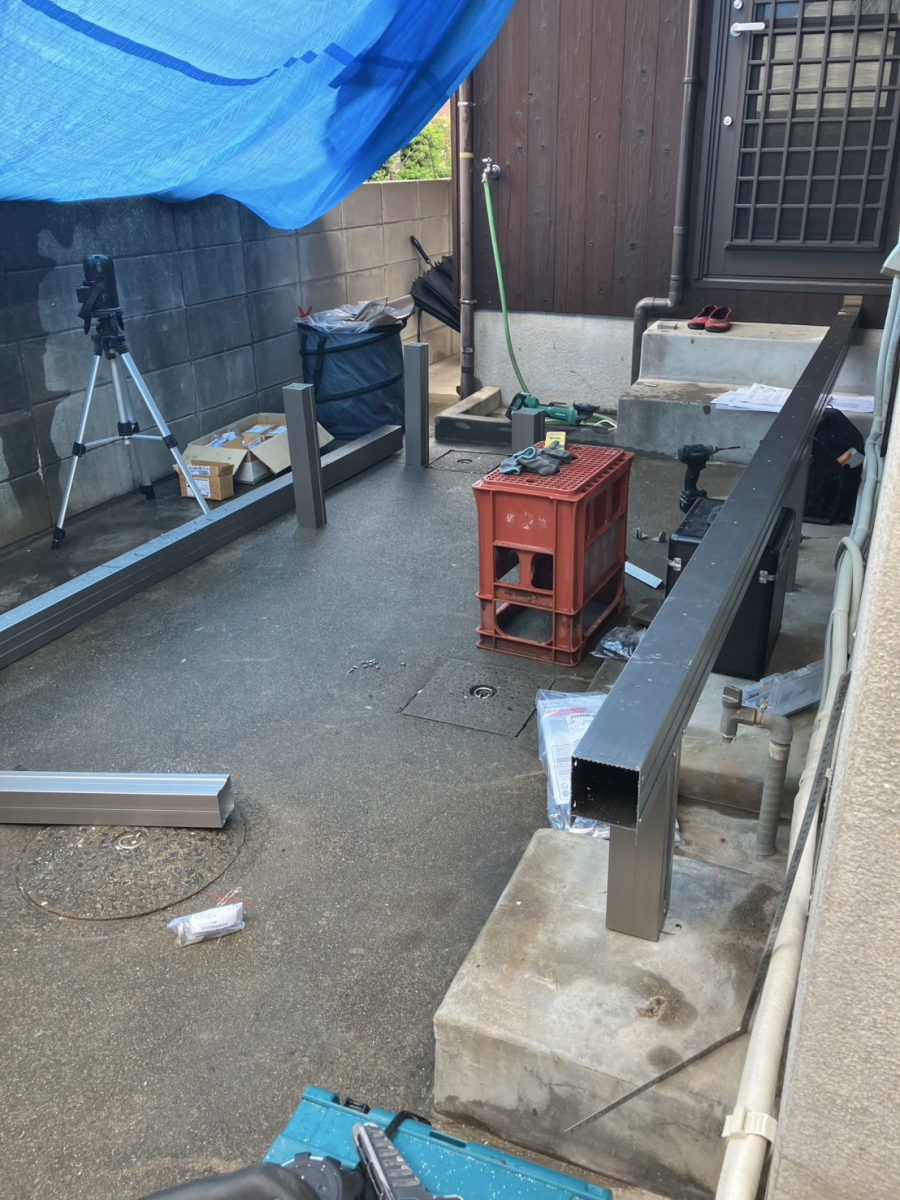 小倉トーヨー住器の【施工例】デッキ取付け工事【エクステリア】の施工前の写真1