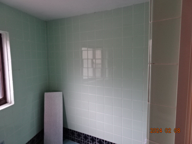 みとよのタイル張り浴室　リプラス　浴室暖房の施工前の写真2