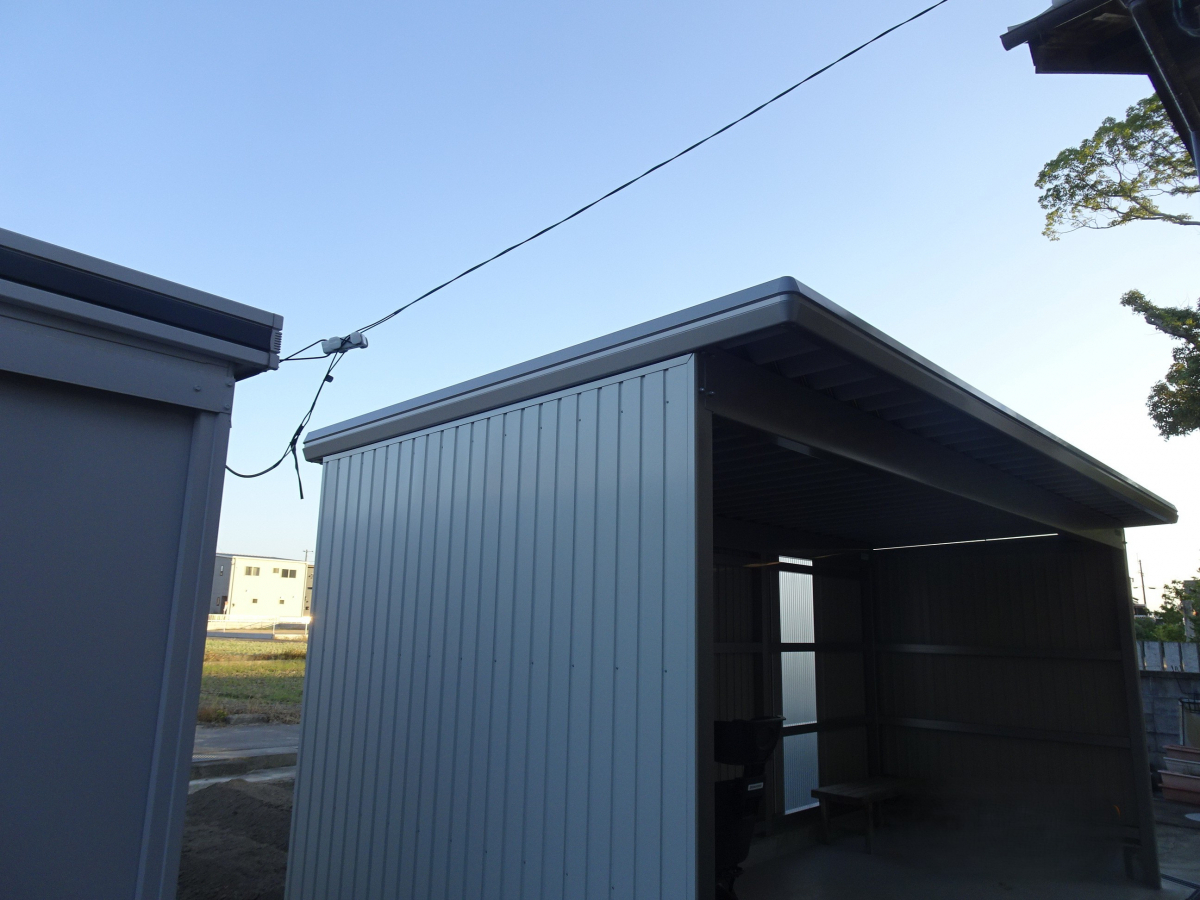 みとよの自転車置場・物置工事の施工後の写真3