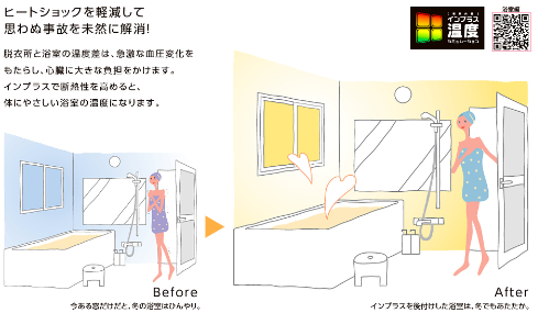 ヤマセイの【浴室の寒さが激変!】LIXILインプラスで「ヒートショック対策」リフォームの施工事例詳細写真1