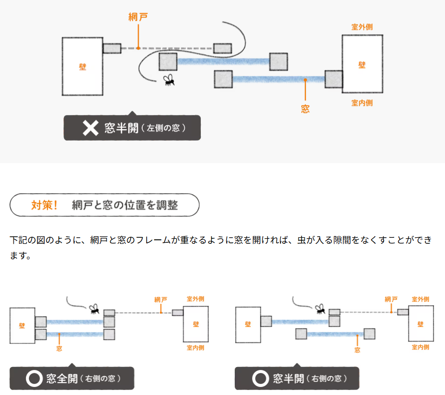 なぜ！？網戸があるのに虫が入ってくる原因と対策【秋の暮らしを快適に】 ヤマセイのブログ 写真1