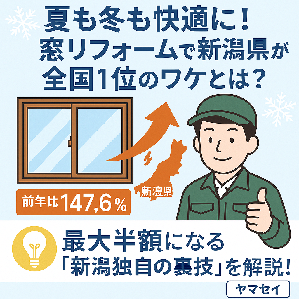 ❄️夏も冬も快適に!窓リフォームで新潟県が全国1位のワケとは? ヤマセイのブログ 写真1