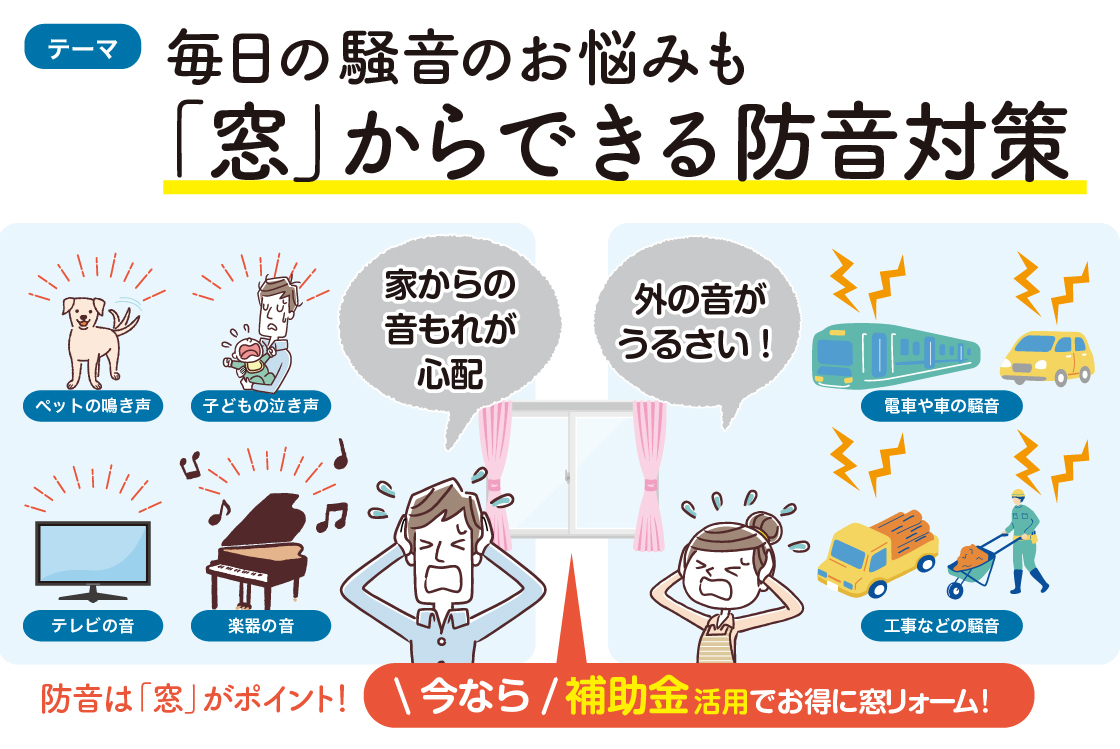 【騒音問題とその対策】毎日の騒音のお悩みも　「窓」からできる防音対策 ヤマセイのブログ 写真1