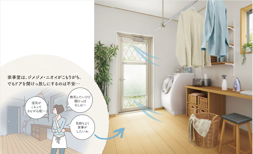 ヤマセイの【新潟市】寒さ・結露を解消！断熱ドアで快適なキッチンにの施工事例詳細写真3