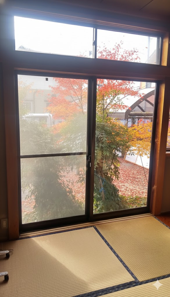 ヤマセイの新潟市｜和室の雰囲気を守る障子風内窓を設置しましたの施工前の写真1