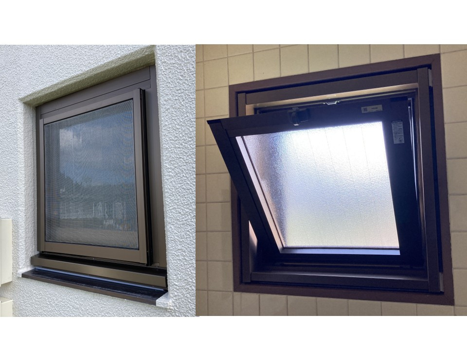 ディー・エー・コーポレーションの2階トイレのヒンジ破損内倒し窓をLIXIL PRO-SEで交換しました。のお客さまの声の写真1