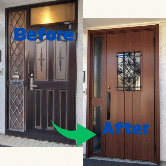 Reプレイス高崎の補助金を活用し、玄関の寒さ軽減のためドア交換をしました施工事例写真1