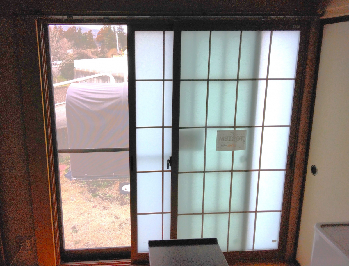 Reプレイス高崎の和室に障子風の内窓設置！の施工後の写真1