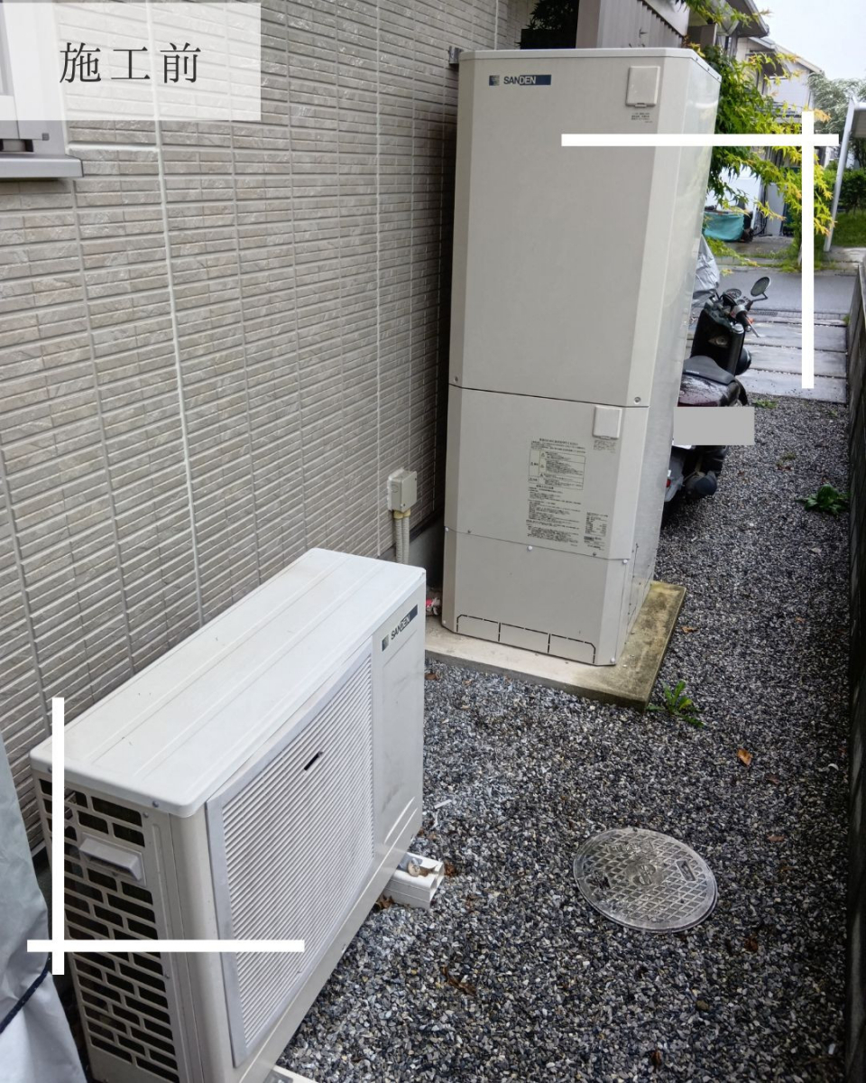 Reプレイス高崎のエコキュート交換の施工前の写真1