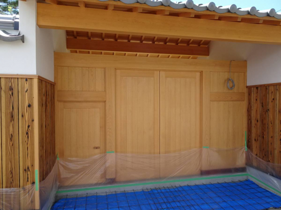 KAGIGARASUの門戸及び門塀改修施工事例写真1