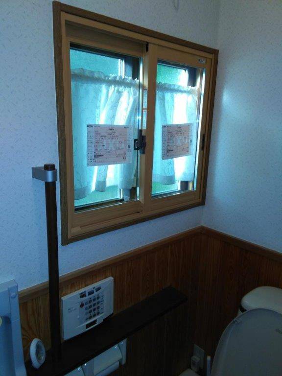 MBT栗原 若柳店のトイレの窓を断熱し快適にの施工後の写真1