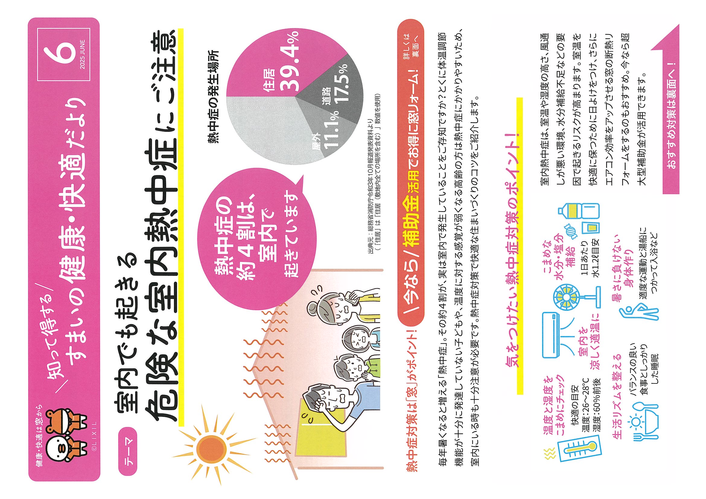 『室内熱中症』にご注意!窓リフォームで暑さ対策&電気代節約です。 筑豊トーヨーのブログ 写真1