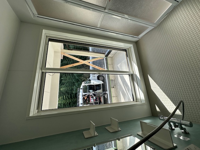 筑豊トーヨーのウッドデッキにつながる、あたたかく使いやすい浴室へ🛀の施工事例詳細写真1