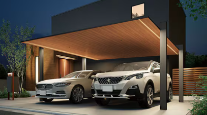 モリヤアルミの【熊本県】夏でも車内が暑くならないカーポートはいかが？の施工事例詳細写真2