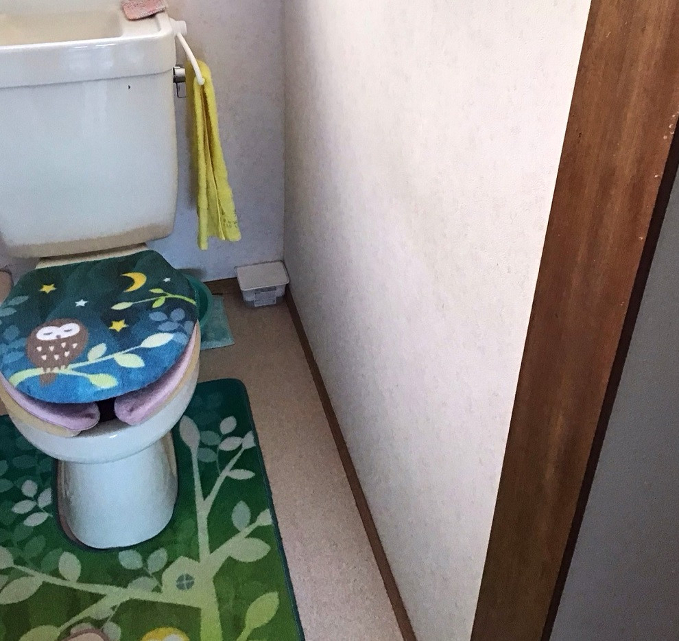千葉南トーヨー住器の富津市　トイレ手すり取付工事の施工前の写真1