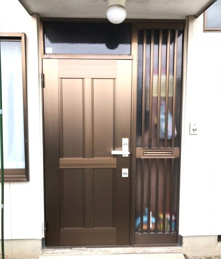 千葉南トーヨー住器のアパートのドア交換できますの施工後の写真1