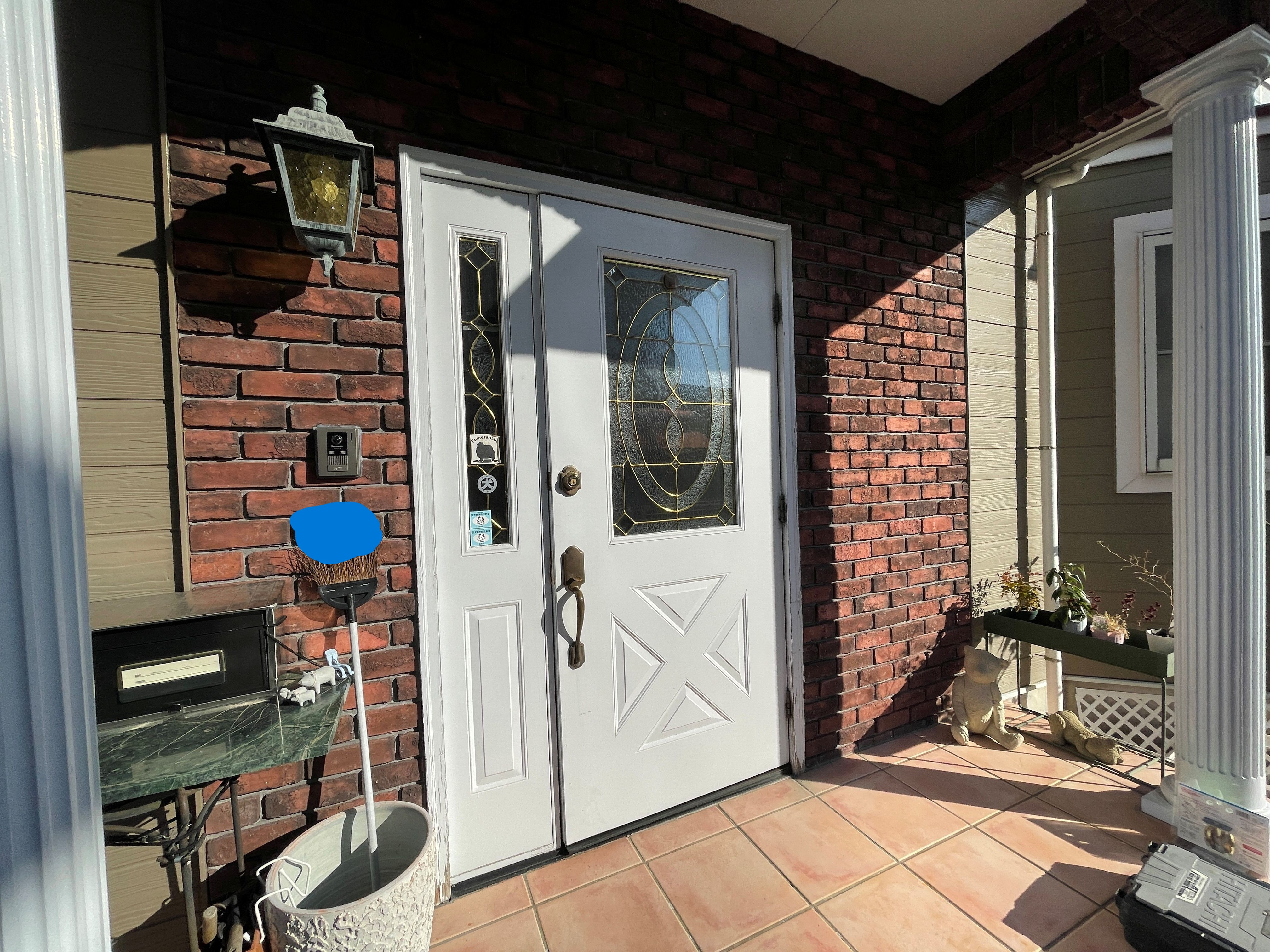 ギフマドAluminaMeisterの☆木製輸入玄関ドア交換☆輸入玄関ドア不具合多発！！玄関リシェントでイメージそのままリフレッシュ♪の施工前の写真1