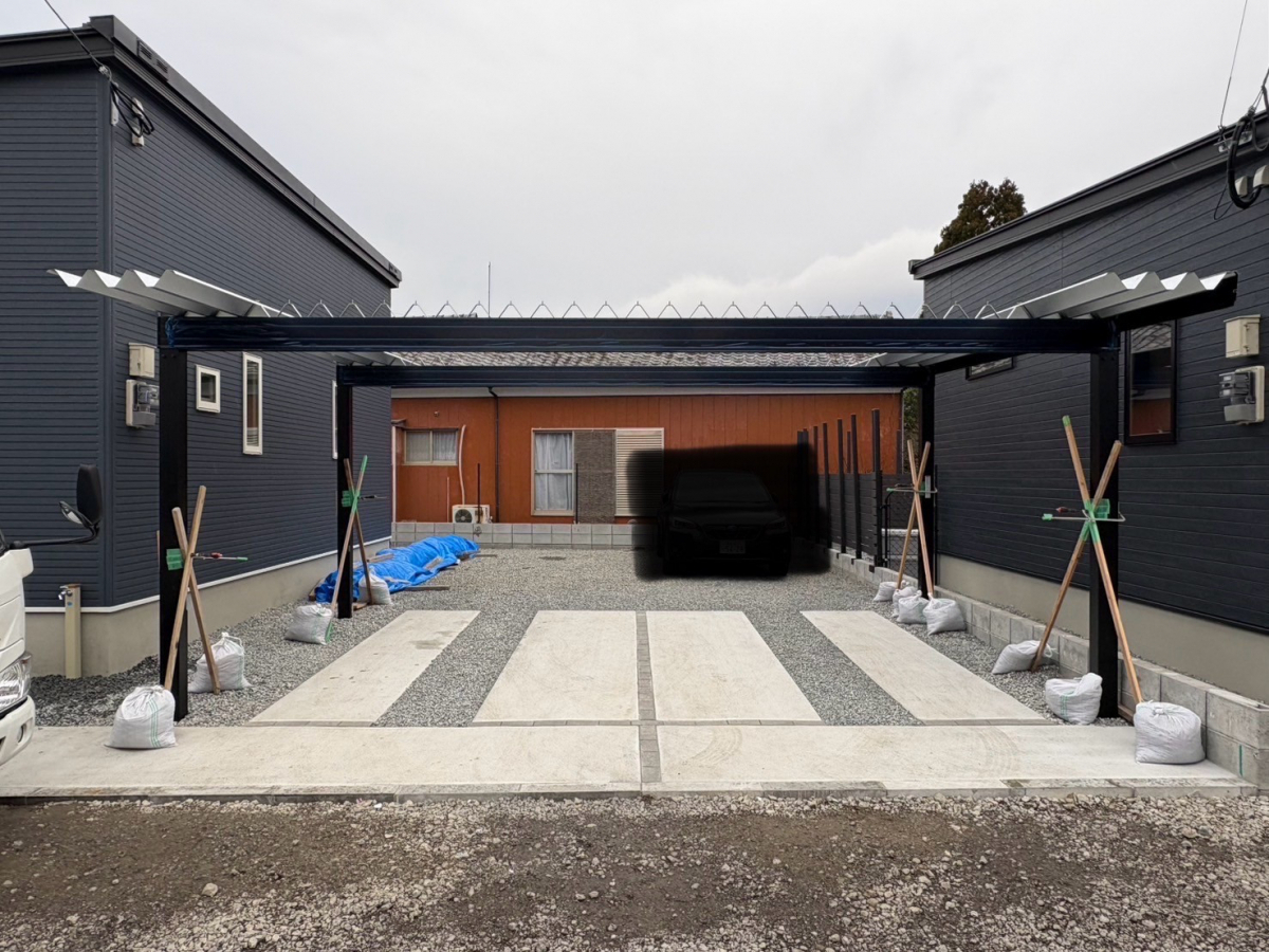 フェニックストーヨー住器の新築戸建てにカーポート「SW」を設置しました！の施工前の写真2