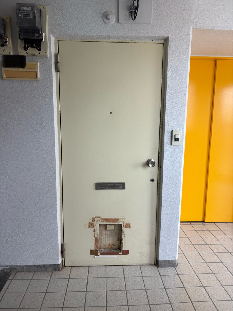 フェニックストーヨー住器の【リシェント】マンションドアも戸別に1dayリフォーム!の施工前の写真1
