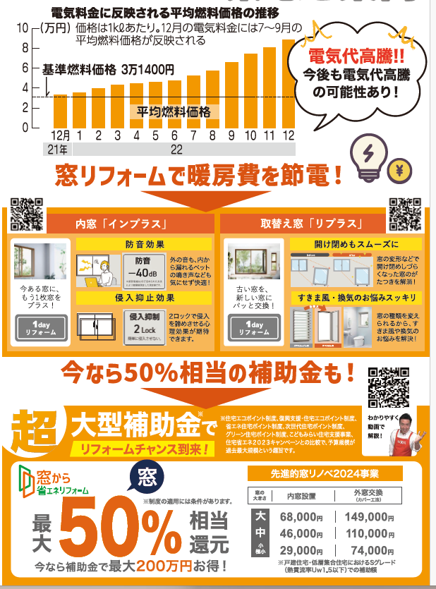 窓のリフォームで暖房費を節電💡 さくらエステート 大牟田店のイベントキャンペーン 写真1