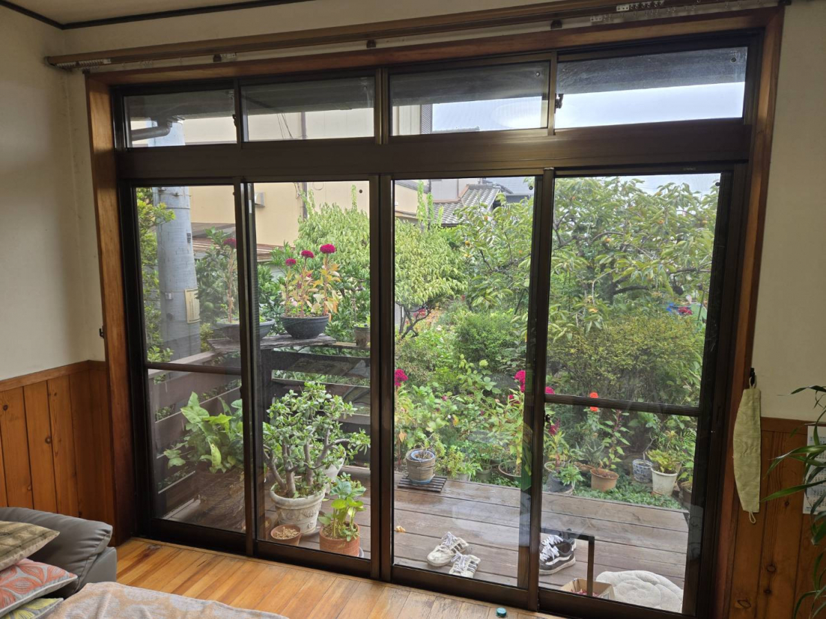 水島アルミトーヨー住器の内窓 インプラス取付けの施工前の写真1